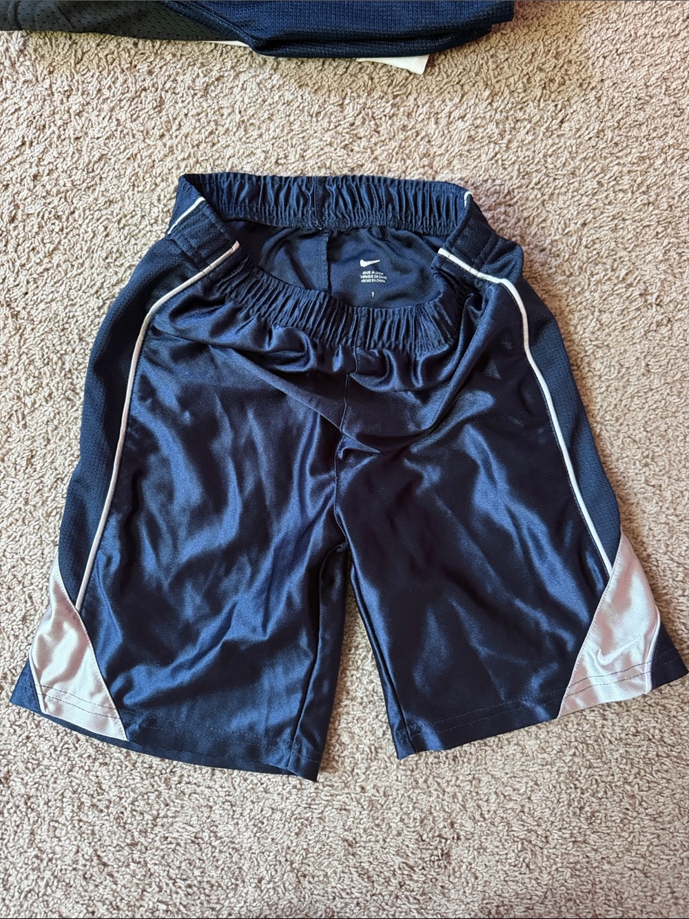 Nike Navy and Gray Boys' Sport Shorts